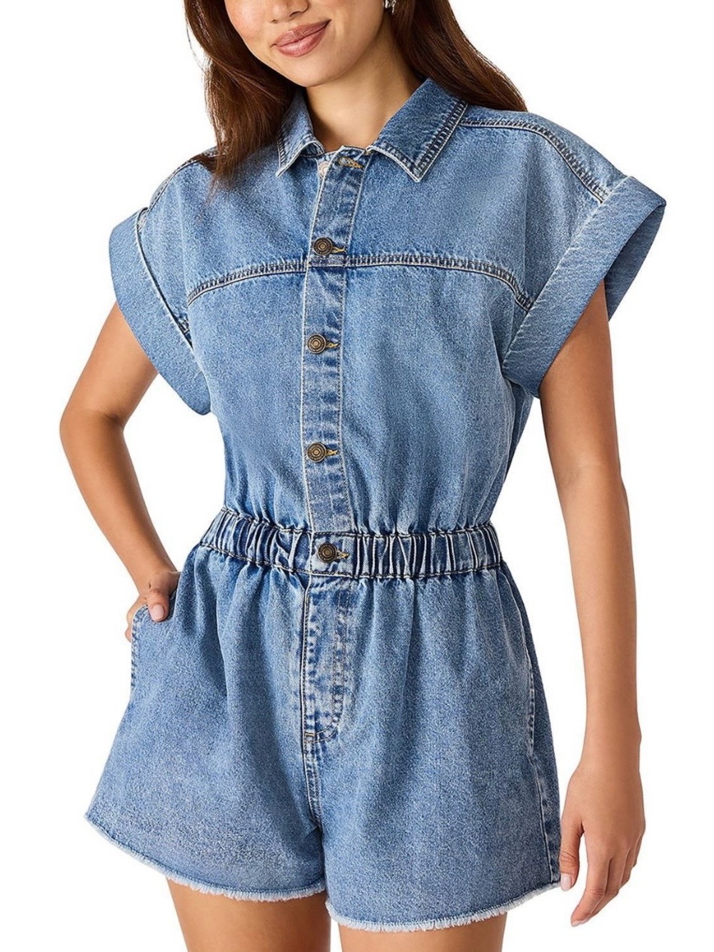 Steve Madden Women's
Denim Romper